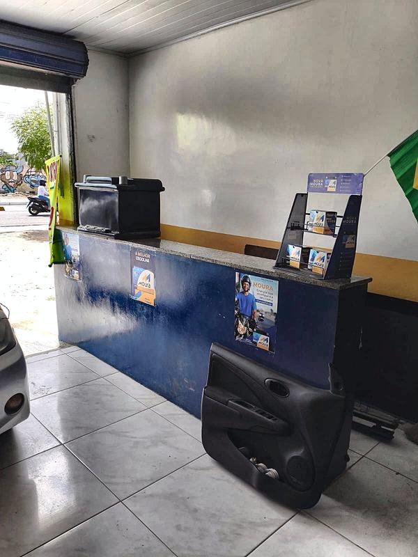 Balcão de atendimento da Ligue Baterias